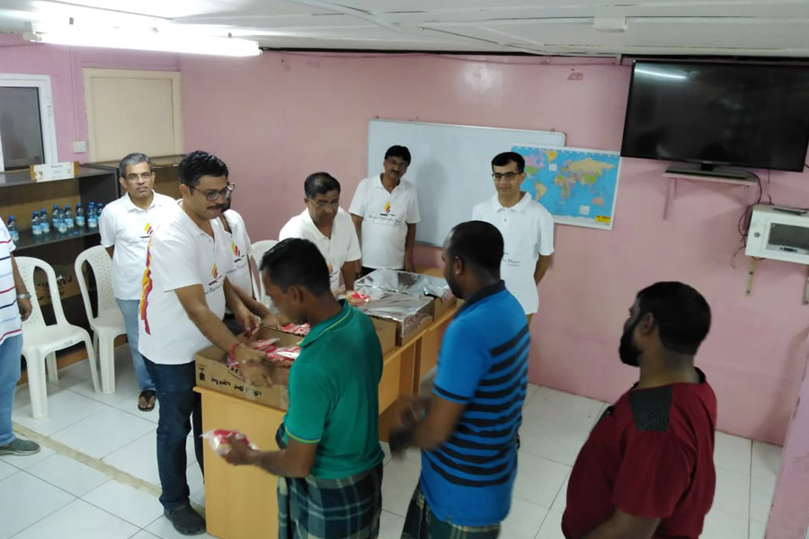 Celebrating Diwali through a food distribution drive in Muscat