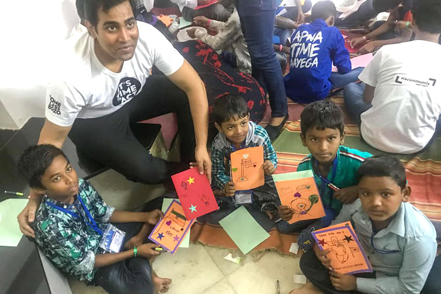 A memorable Independence Day celebration for under-privileged children in Navi Mumbai
