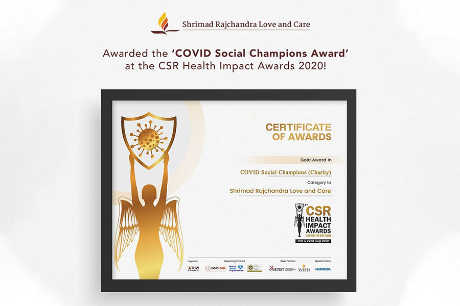 SRLC has been awarded the ‘COVID Social Champions Award – Charity’ at the CSR Health Impact Awards 2020
