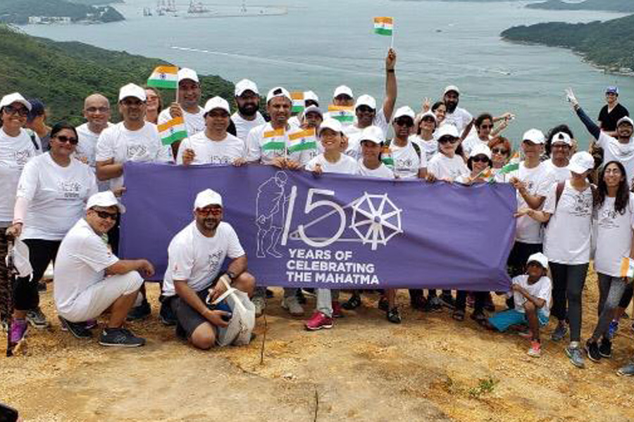 A tree plantation drive in Hong Kong to celebrate a special occasion
