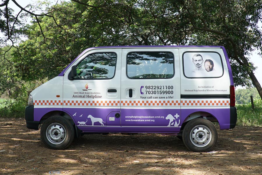 Launch of a 2nd Animal Ambulance under Shrimad Rajchandra Animal Helpline