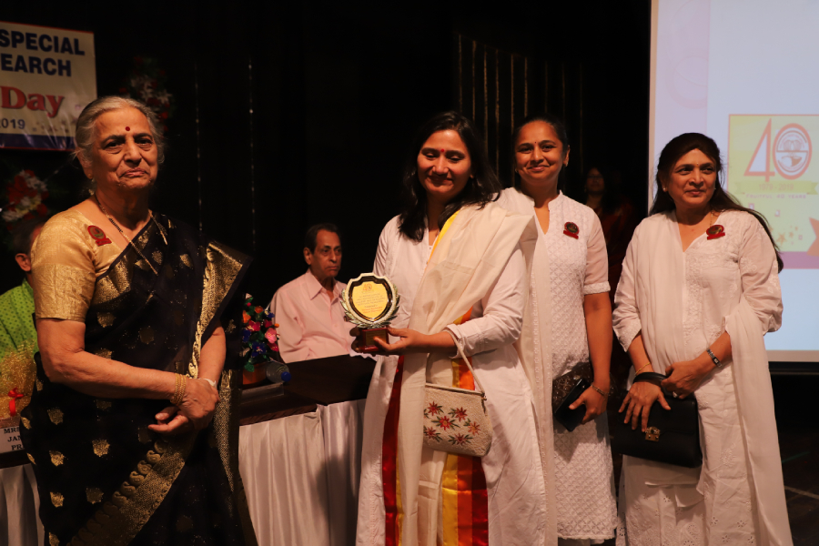Shrimad Rajchandra Love and Care conferred with an award by Sulabha School for Special Children