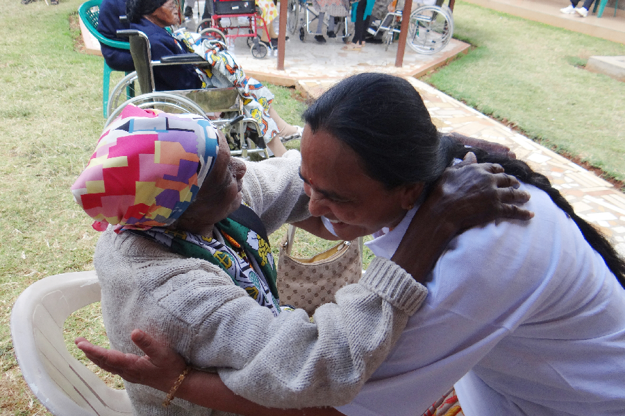 Spreading cheer at an old age home in Nairobi