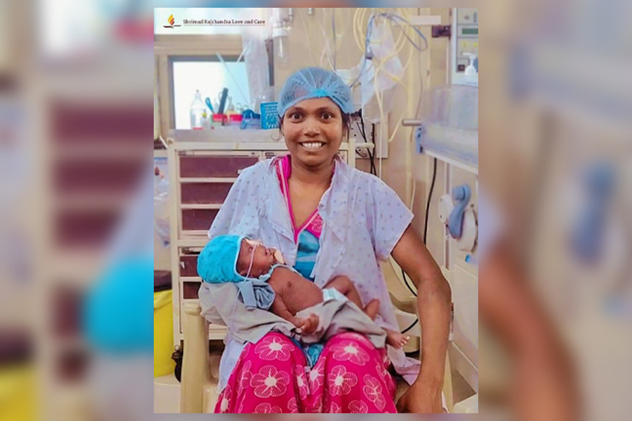 Shrimad Rajchandra Hospital saves Purvi, a 34-day old baby girl with severe post-COVID complications